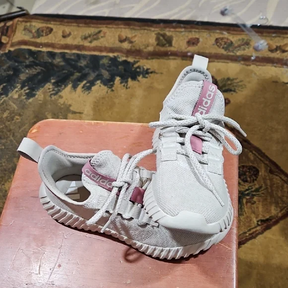 Adidas Gray and Pink Athletic Shoes - Picture 5 of 5